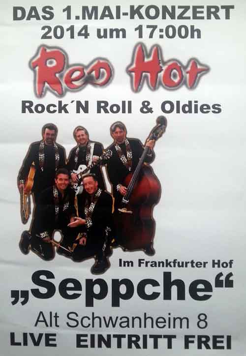 Red Hot spielt am 1. Mai im Seppche